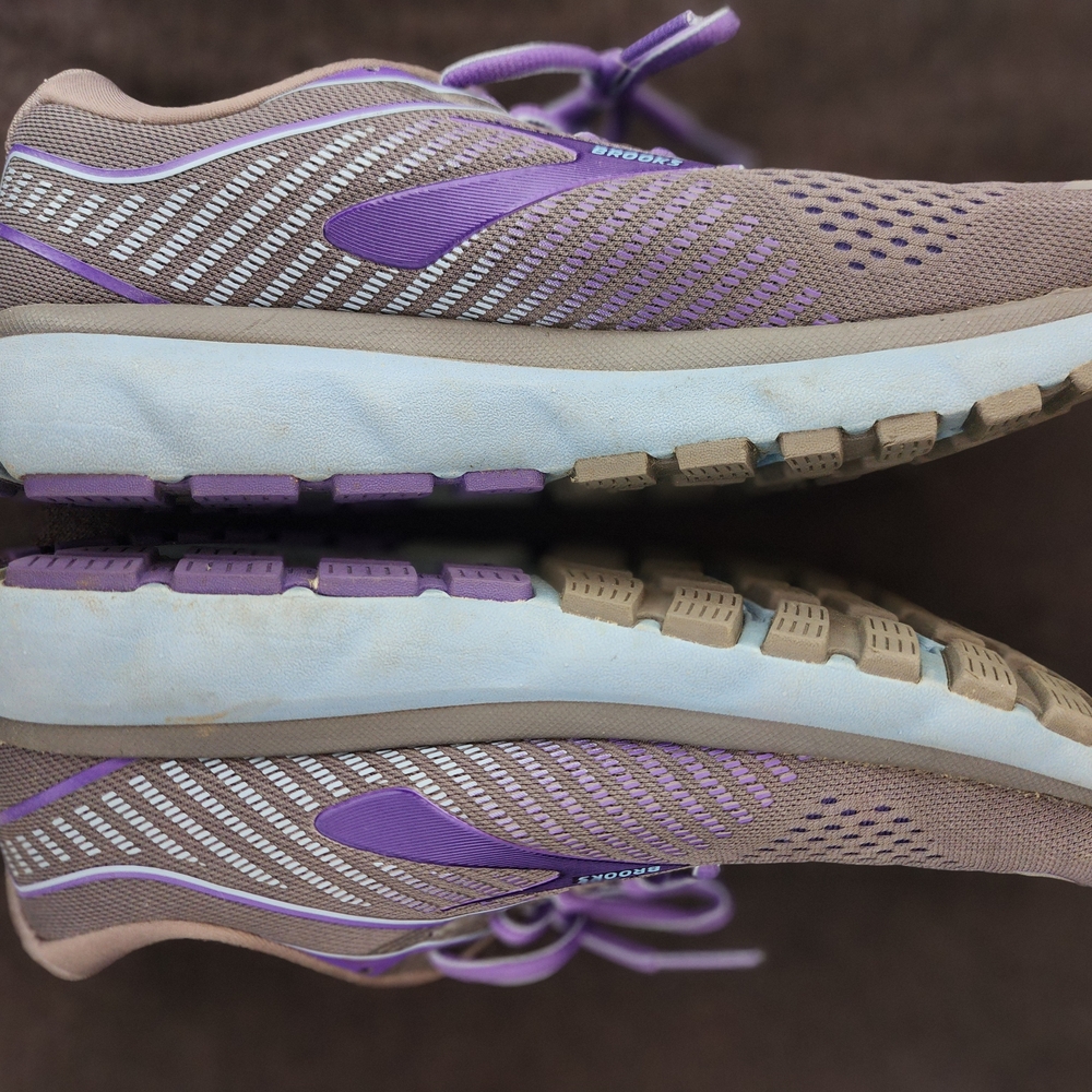 Brooks Women's Athletic Shoes - Gray with Purple Accents - Picture 2 of 5